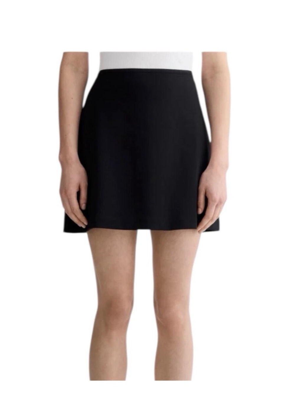 NWT Everlane The Dream Mini Skirt Black Size XS